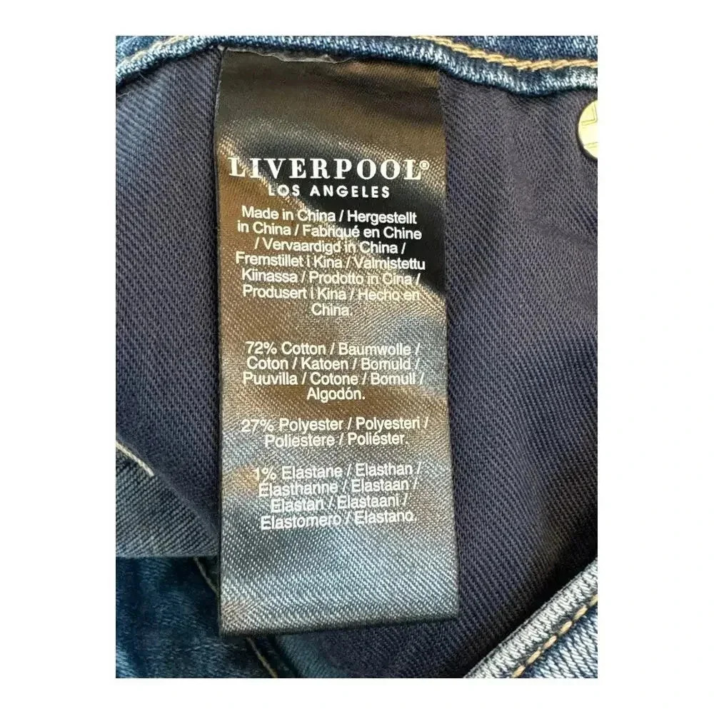 NEW Liverpool Women's Kristy Hi-Rise Shorts Blue Size 6 (28) Summer Casual NWT - Picture 8 of 8